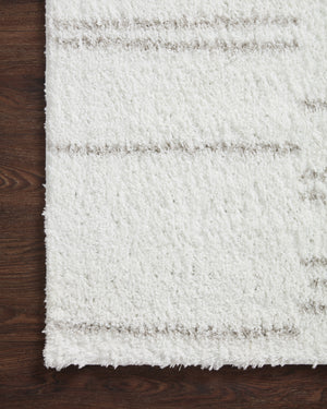 Bliss Shag White / Grey styled in a living room at Laurie Yapp Home.