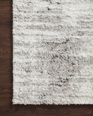 Bliss Shag Grey / Cream styled in a living room at Laurie Yapp Home.