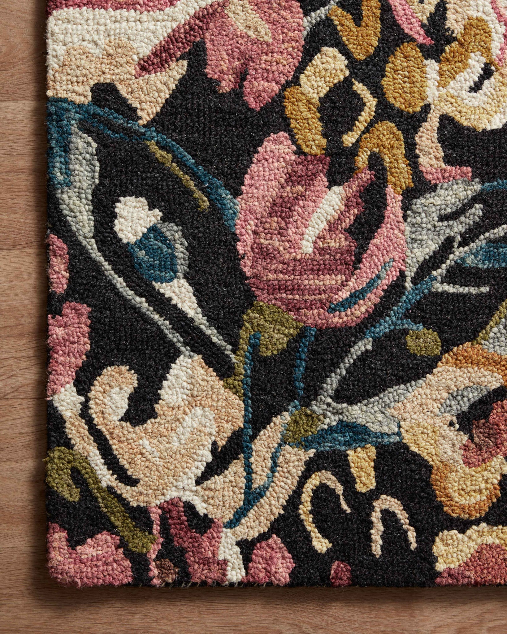 Belladonna Black / Berry shown from a different angle to reveal its pattern.