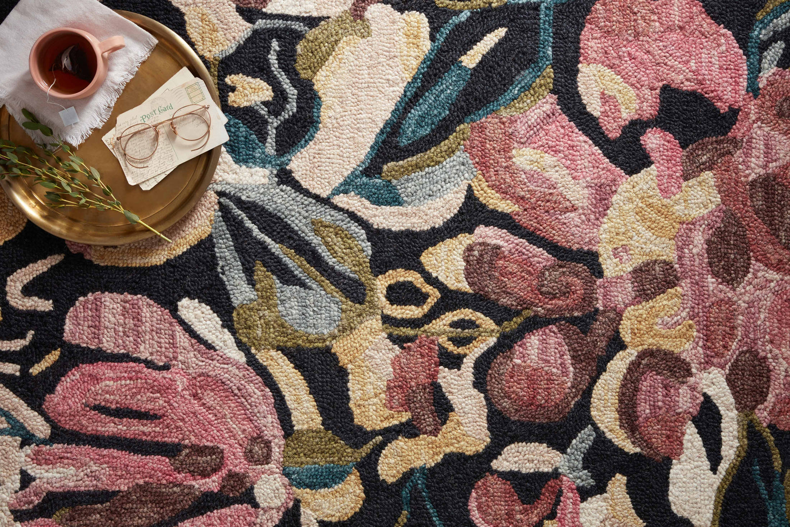 Belladonna Black / Berry — a Loloi rug at Laurie Yapp Home.