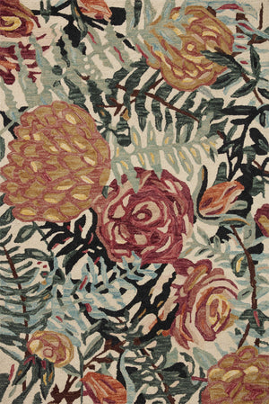 Belladonna Ivory / Lagoon — a Loloi rug at Laurie Yapp Home.