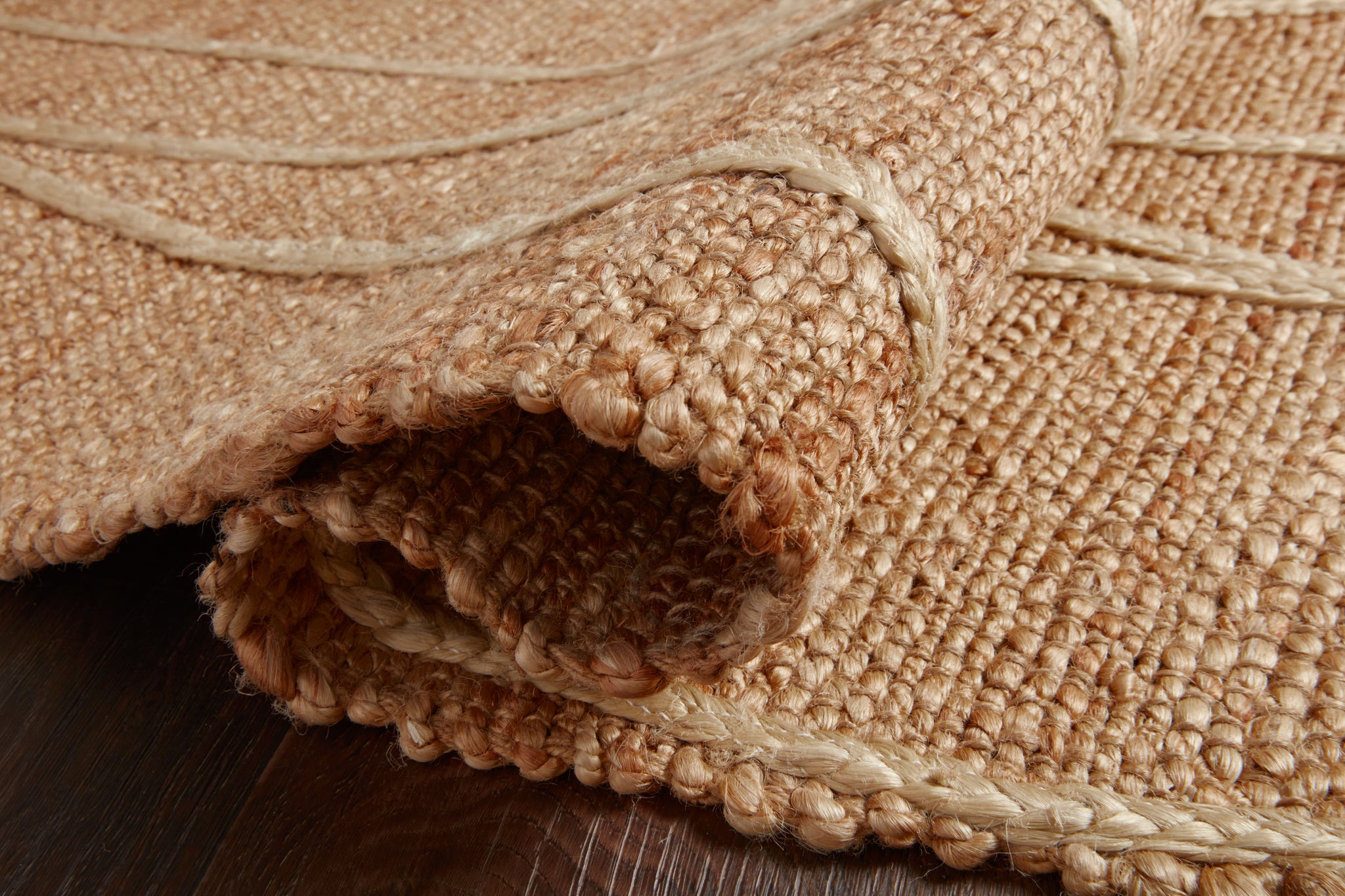 Bodhi Natural / Ivory shown from a different angle to reveal its pattern.