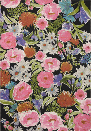 Botanical Black / Multi — a Loloi rug at Laurie Yapp Home.