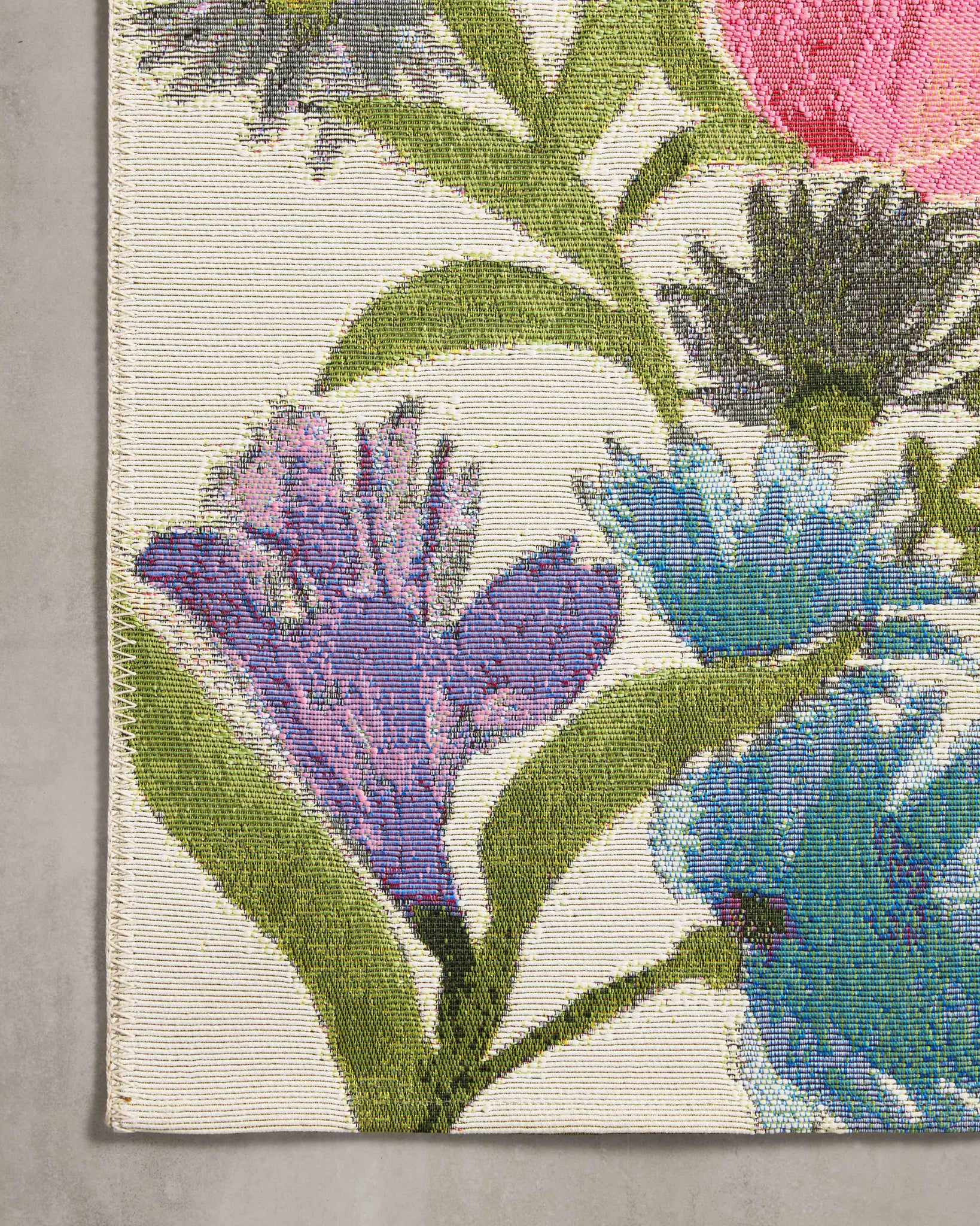 Botanical Ivory / Multi styled in a living room at Laurie Yapp Home.