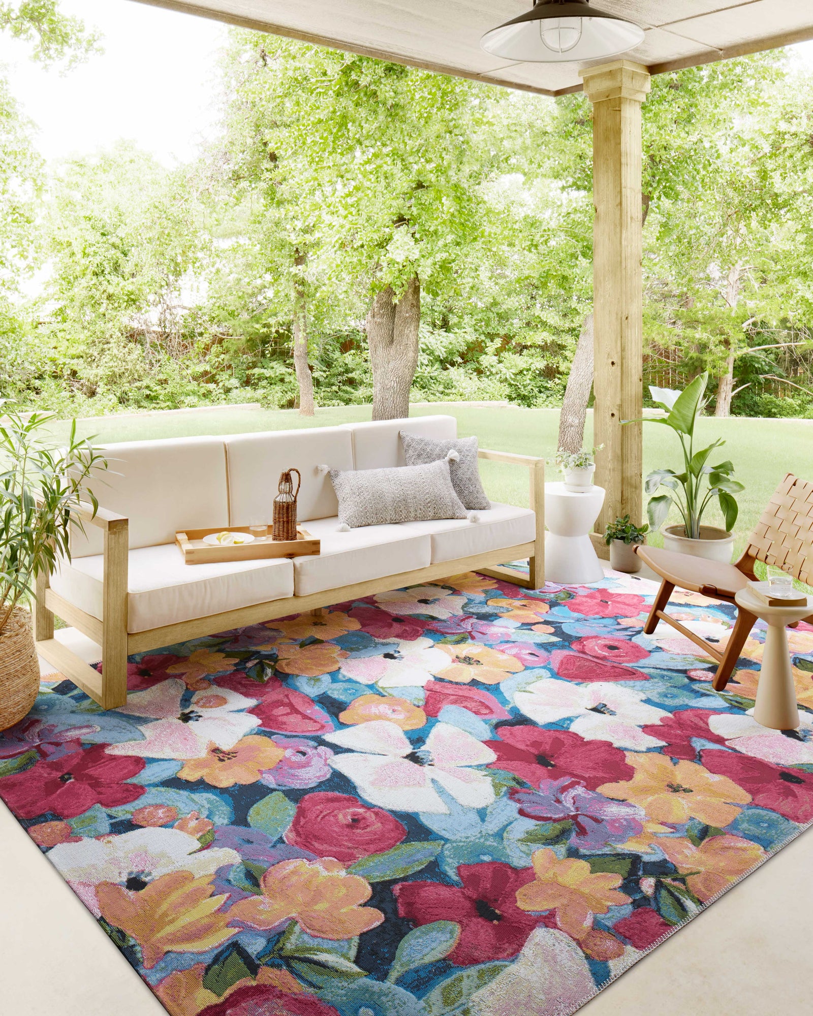 Botanical Navy / Multi — a Loloi rug at Laurie Yapp Home.
