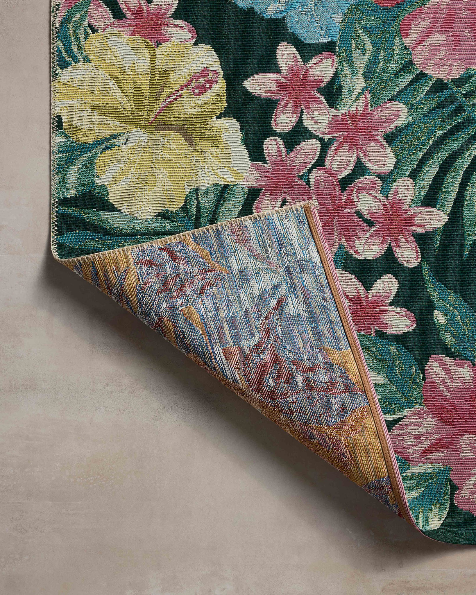Botanical Midnight / Multi shown from a different angle to reveal its pattern.