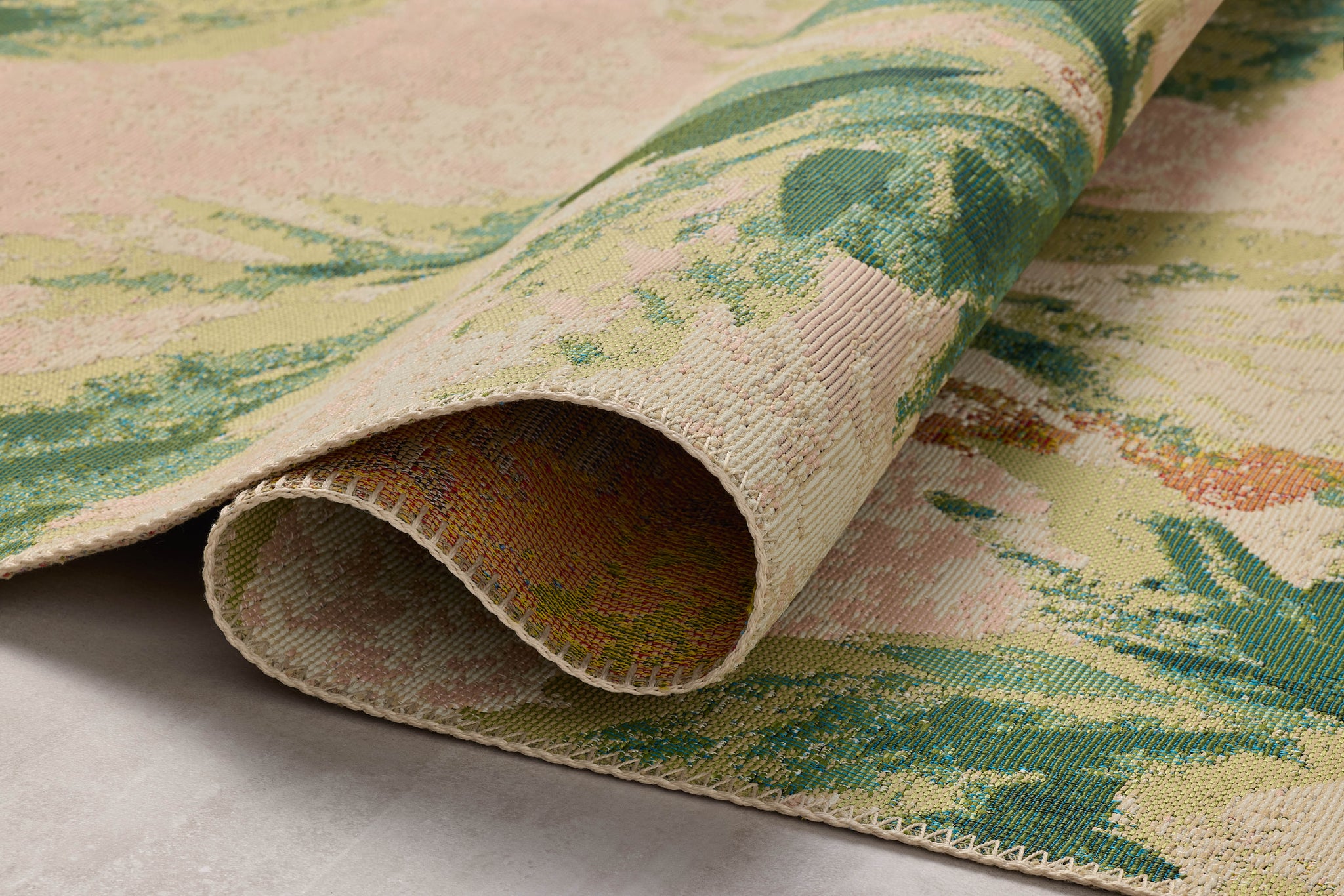 Botanical Clay / Green shown from a different angle to reveal its pattern.