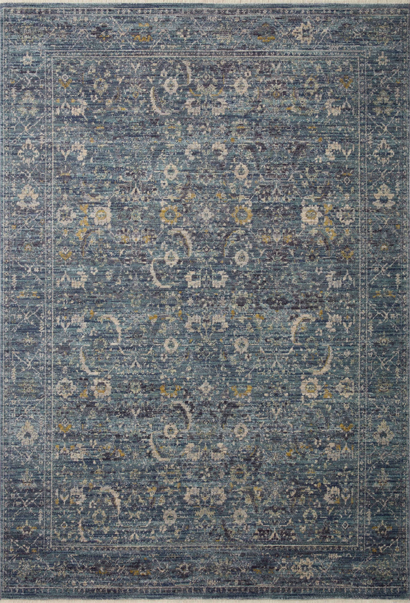 Bradbury Ocean / Gold — a Loloi rug at Laurie Yapp Home.