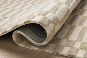 Bradley Ivory / Beige shown from a different angle to reveal its pattern.
