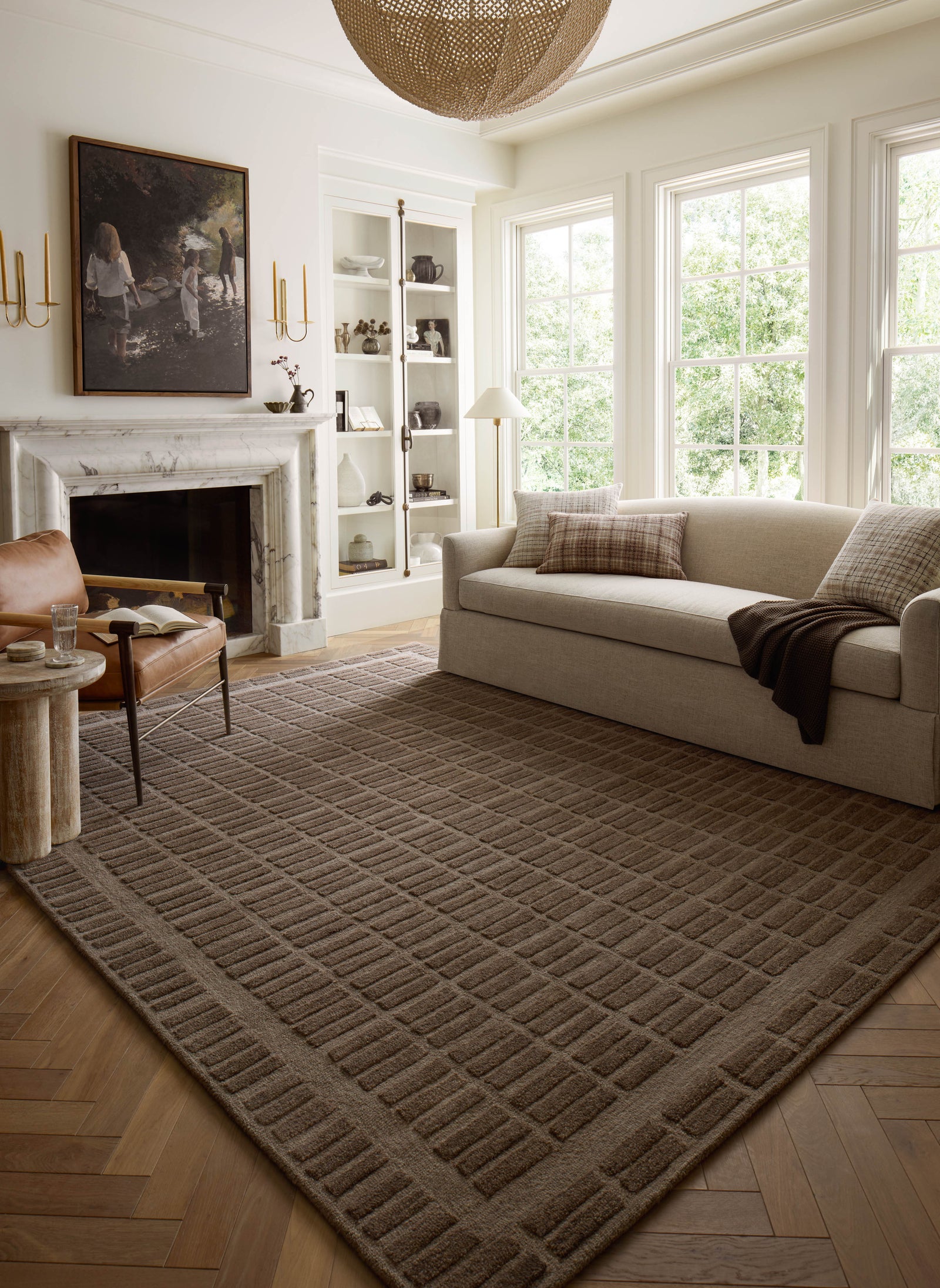 Bradley Cocoa / Cocoa — a Loloi rug at Laurie Yapp Home.