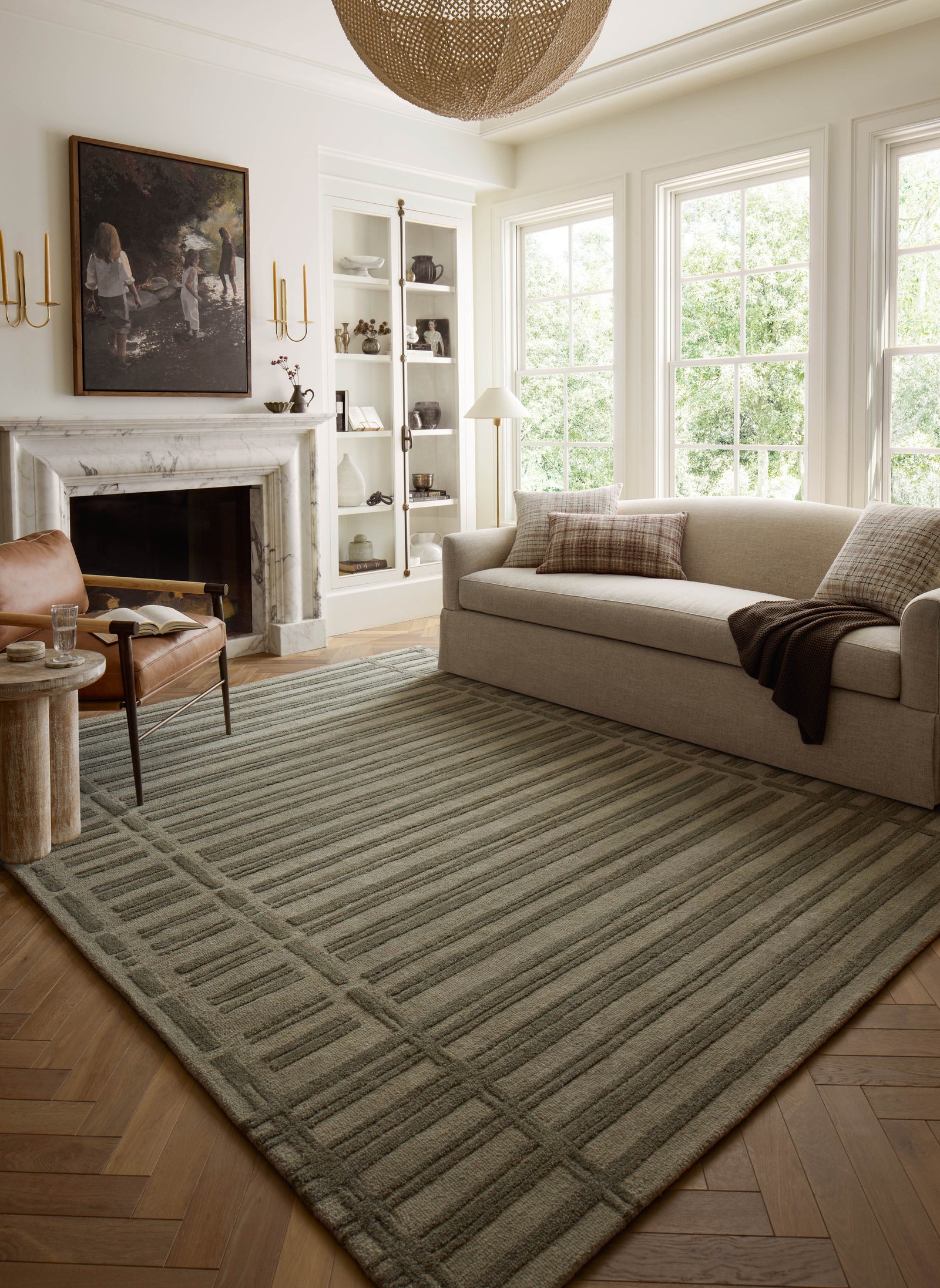 Bradley Sage / Olive — a Loloi rug at Laurie Yapp Home.