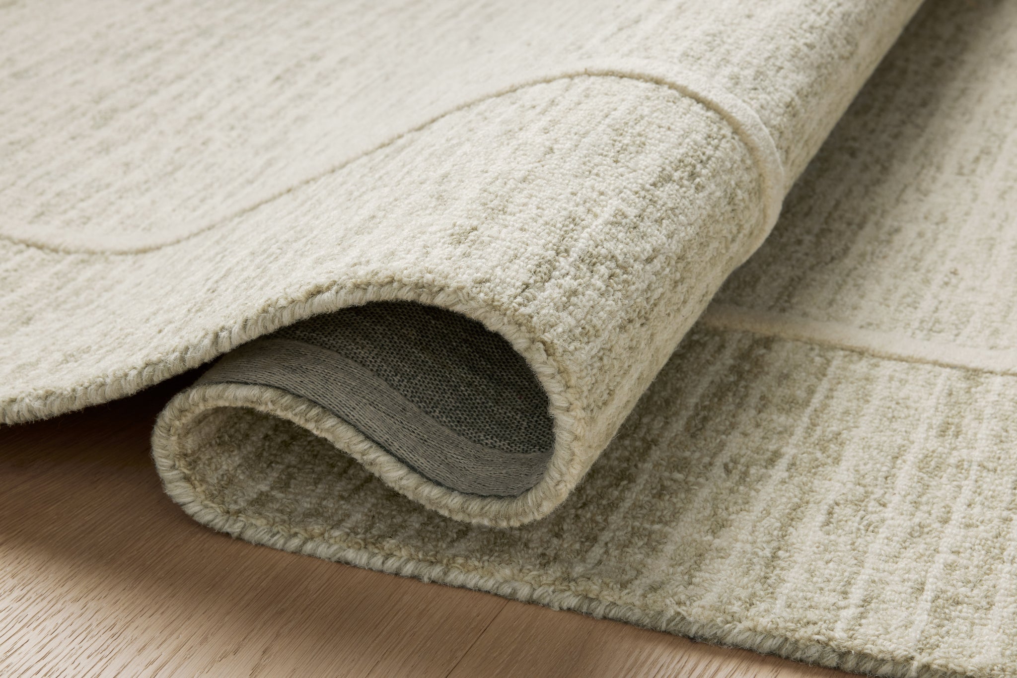 Briggs Sage / Ivory shown from a different angle to reveal its pattern.