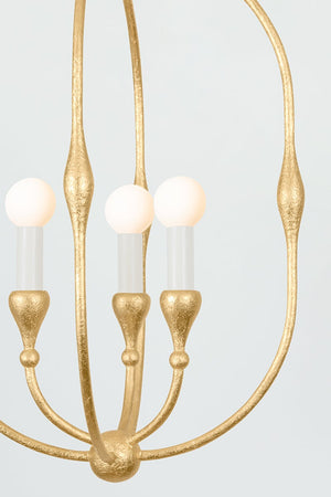 Baltic Pendant 15" shown from the front to reveal the frame and glass panel detail.