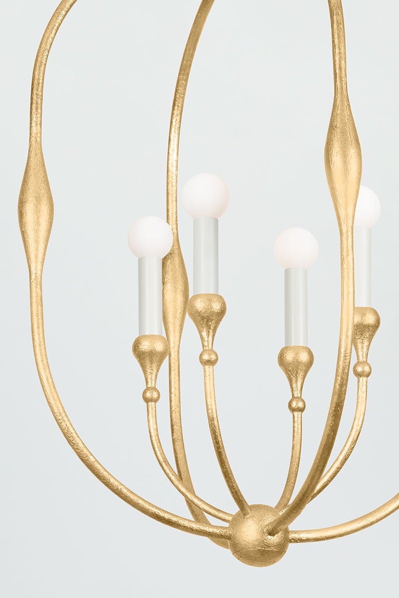 Baltic Pendant 20" shown from the front to reveal the frame and glass panel detail.