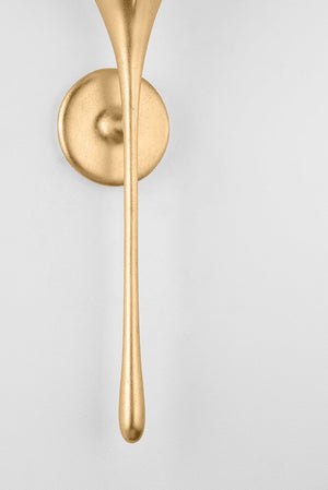 Bellerose Wall Sconce shown from a second angle to highlight the arm curve and shade silhouette.