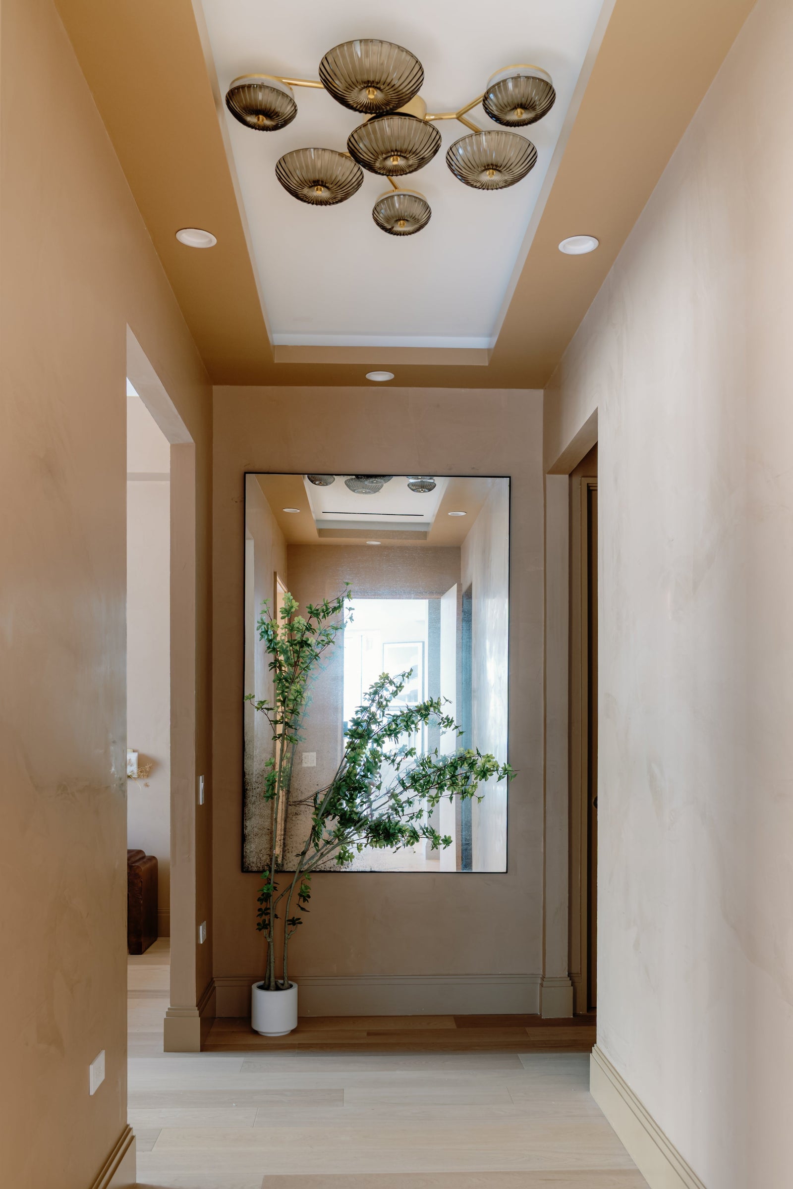 Birmingham Flush Mount 40.75" — a Corbett flush mount for hallways, bedrooms, and entryways at Laurie Yapp Home.