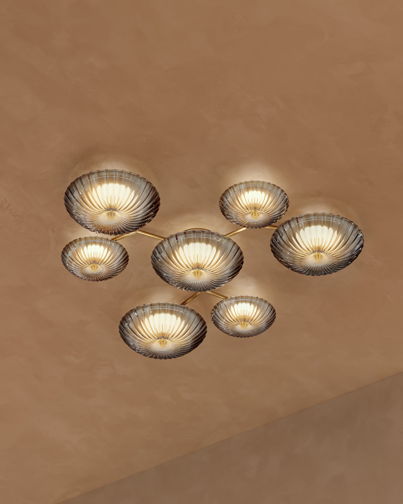 Birmingham Flush Mount 51.5" — a Corbett flush mount for hallways, bedrooms, and entryways at Laurie Yapp Home.