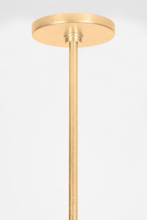 Brookhaven Pendant 22" shown from a second angle to highlight the shade shape and metal detail.