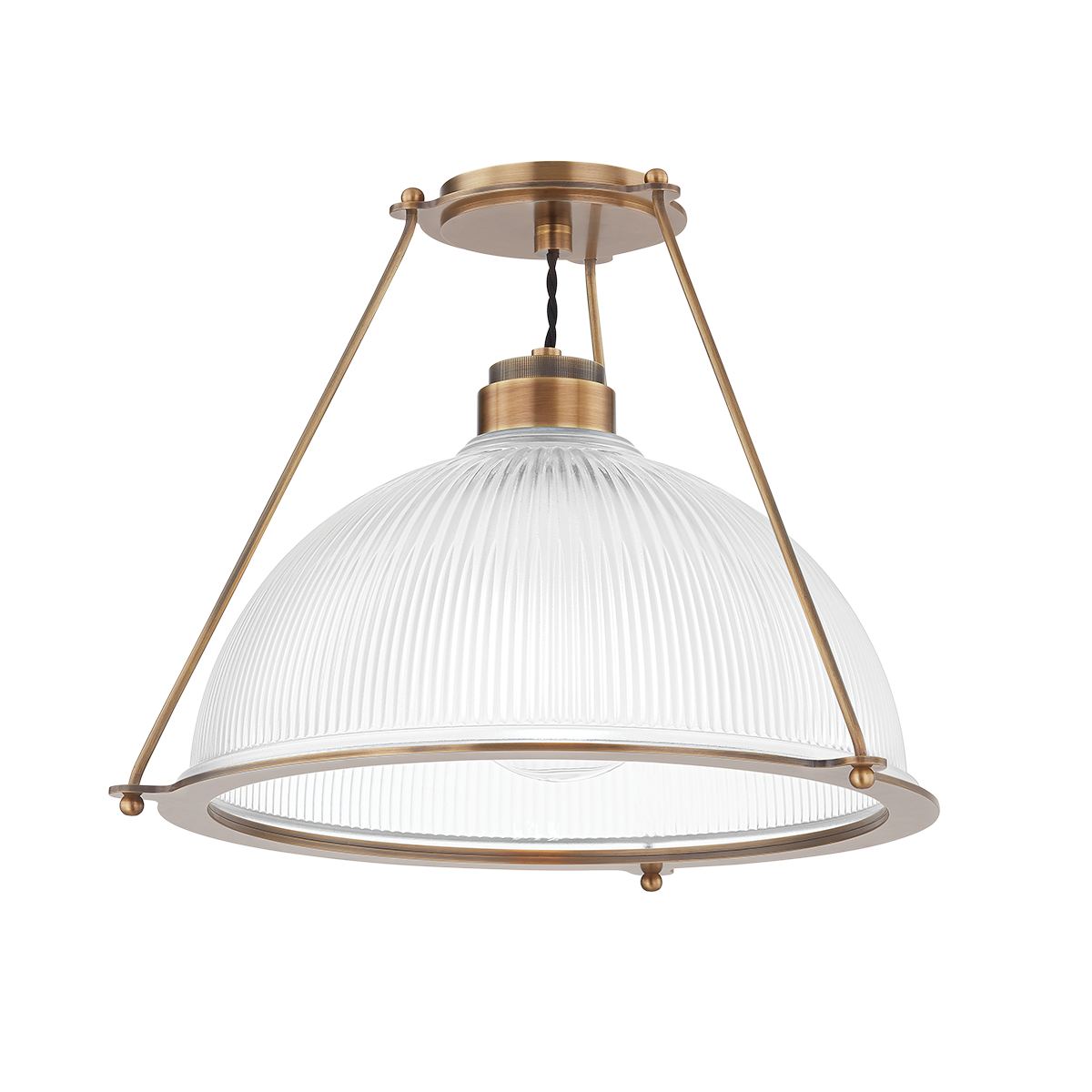 Glint Semi Flush 17.75" — a Troy semi flush for hallways, bedrooms, and entryways at Laurie Yapp Home.