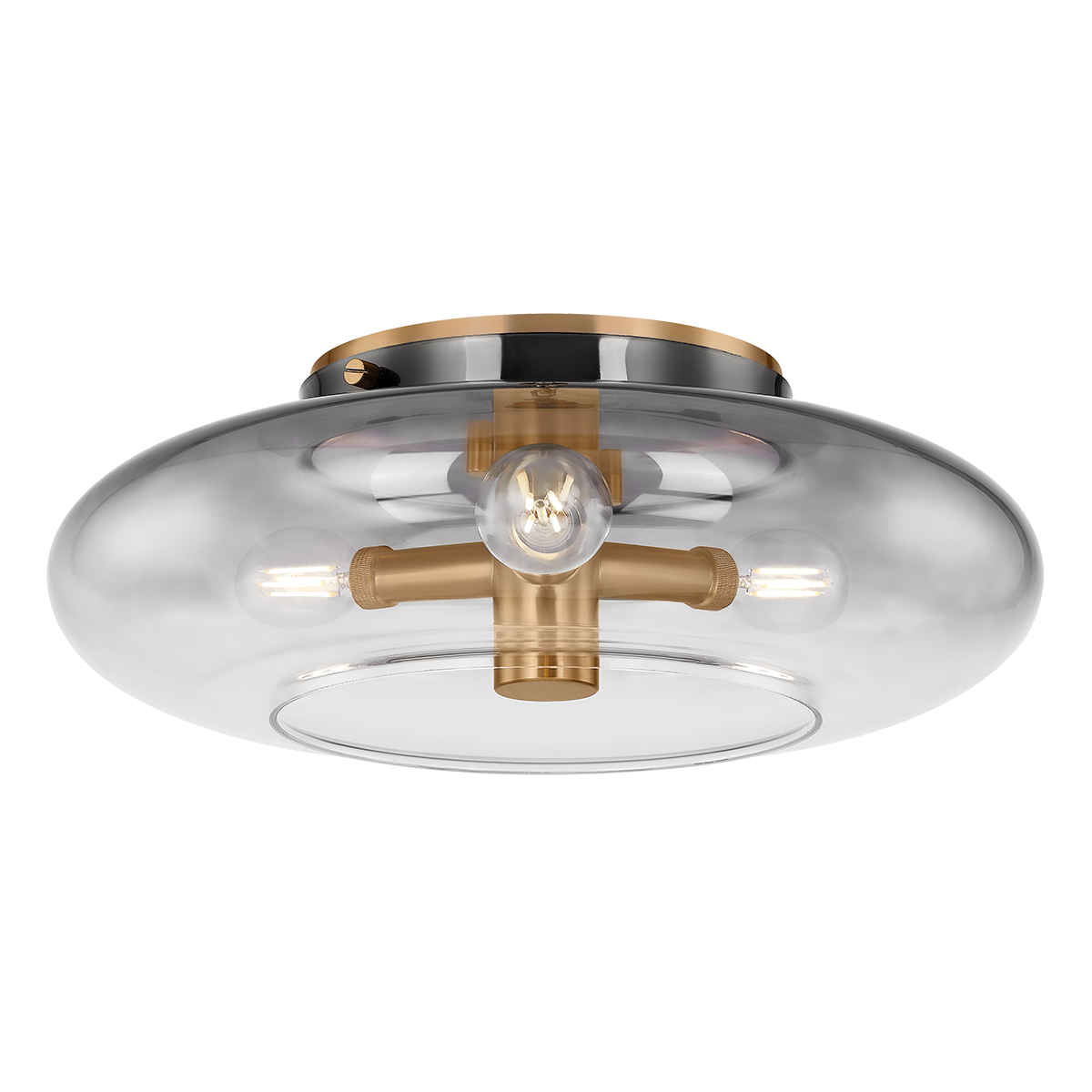Gunner Flush Mount — a Troy flush mount for hallways, bedrooms, and entryways at Laurie Yapp Home.