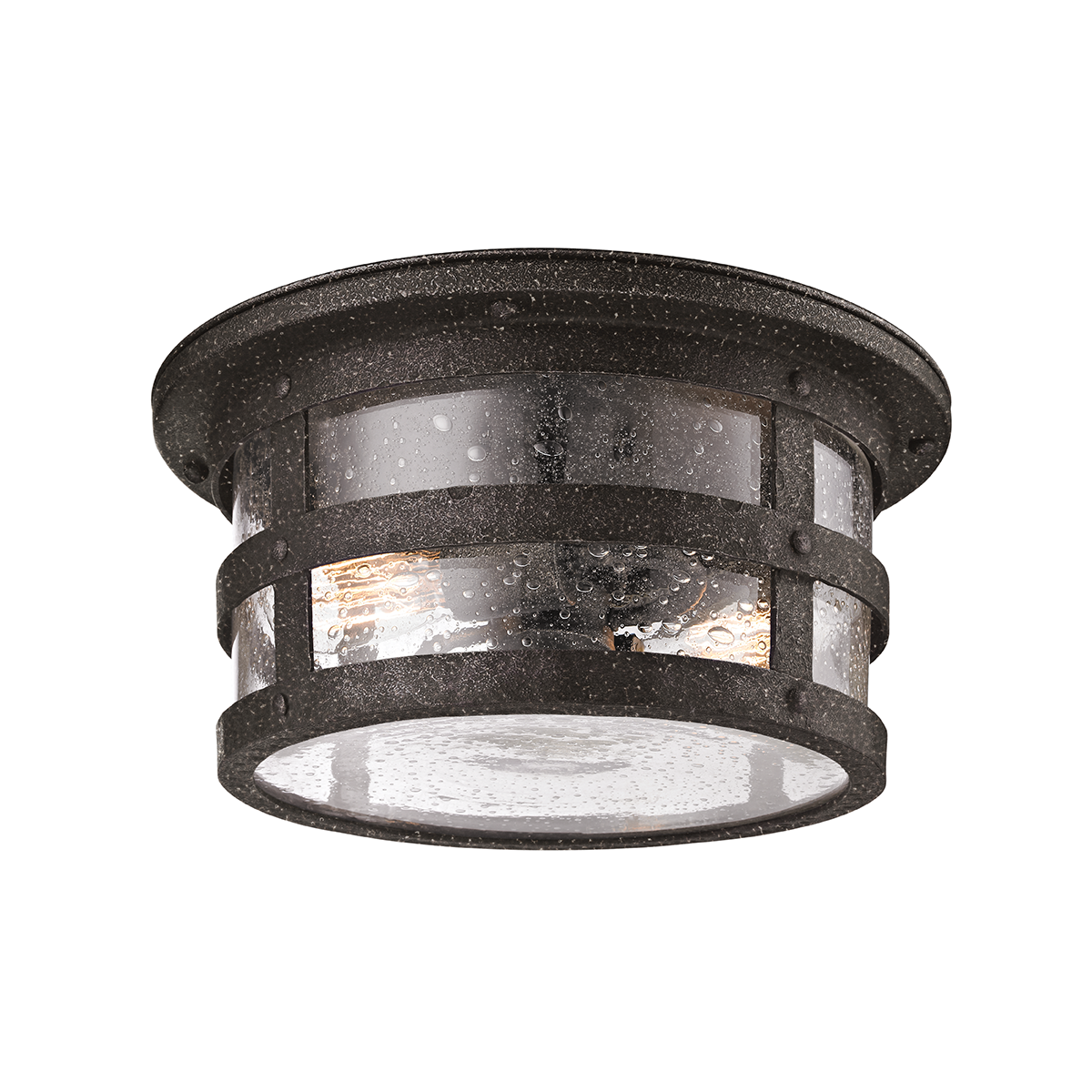 Barbosa Exterior Flush Mount — a Troy flush mount for hallways, bedrooms, and entryways at Laurie Yapp Home.