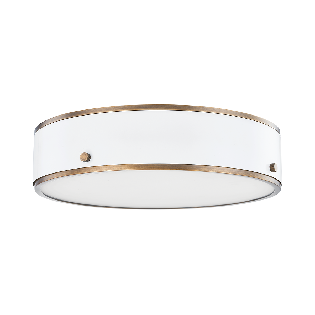 Eli Flush Mount 16" shown from a second angle to highlight the shade profile and mounting canopy.
