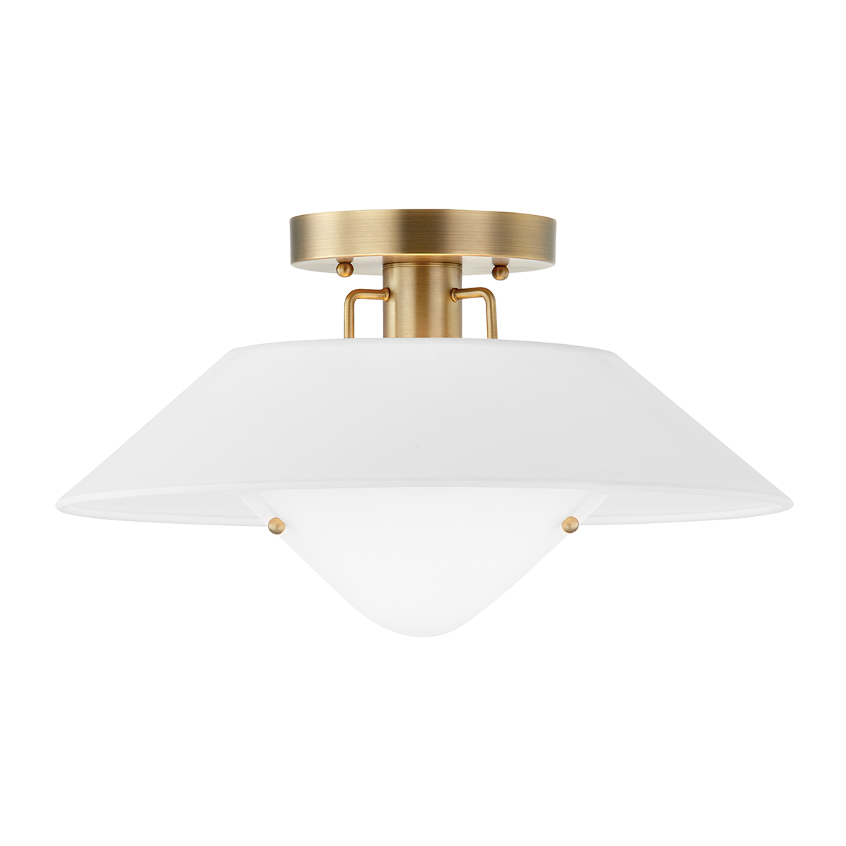 Otto Flush Mount — a Troy flush mount for hallways, bedrooms, and entryways at Laurie Yapp Home.