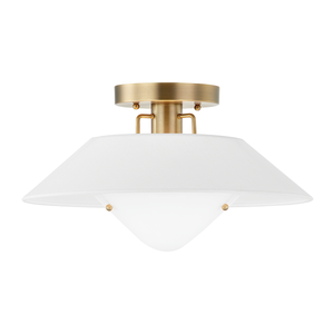 Otto Flush Mount — a Troy flush mount for hallways, bedrooms, and entryways at Laurie Yapp Home.