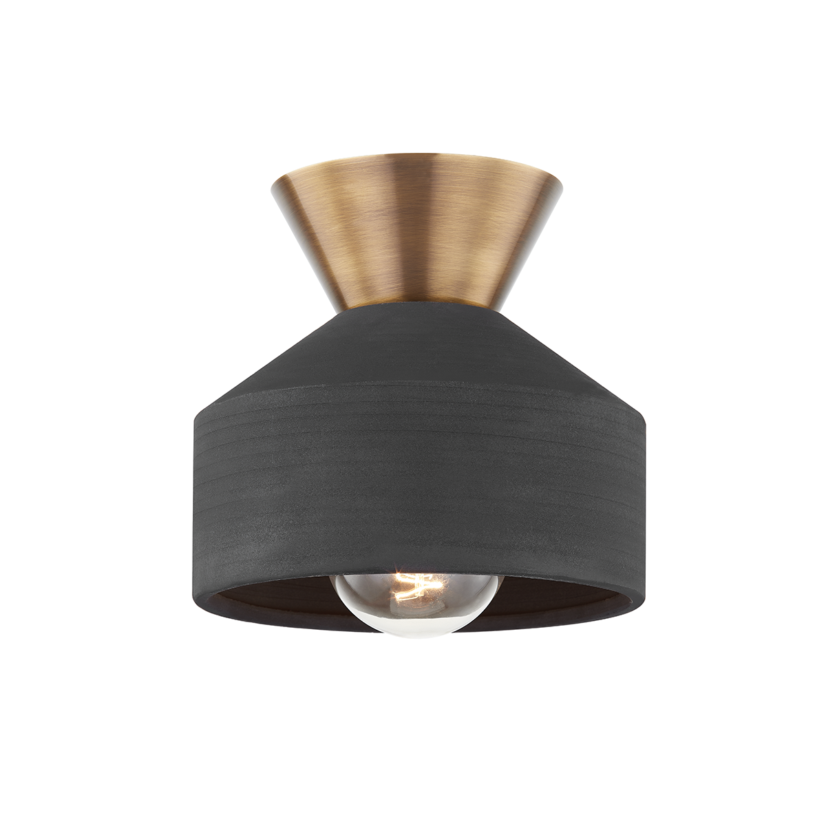 Covina Flush Mount 7.75" — a Troy flush mount for hallways, bedrooms, and entryways at Laurie Yapp Home.