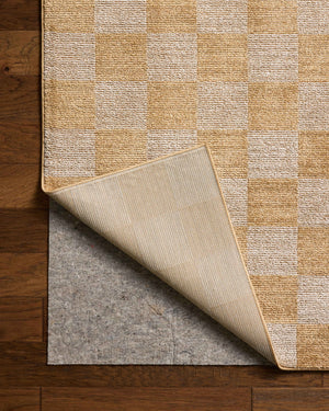 Calvin Apricot / Ivory shown from a different angle to reveal its pattern.