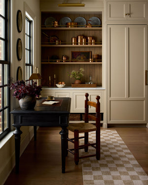 Calvin Wheat / Ivory shown from a different angle to reveal its pattern.