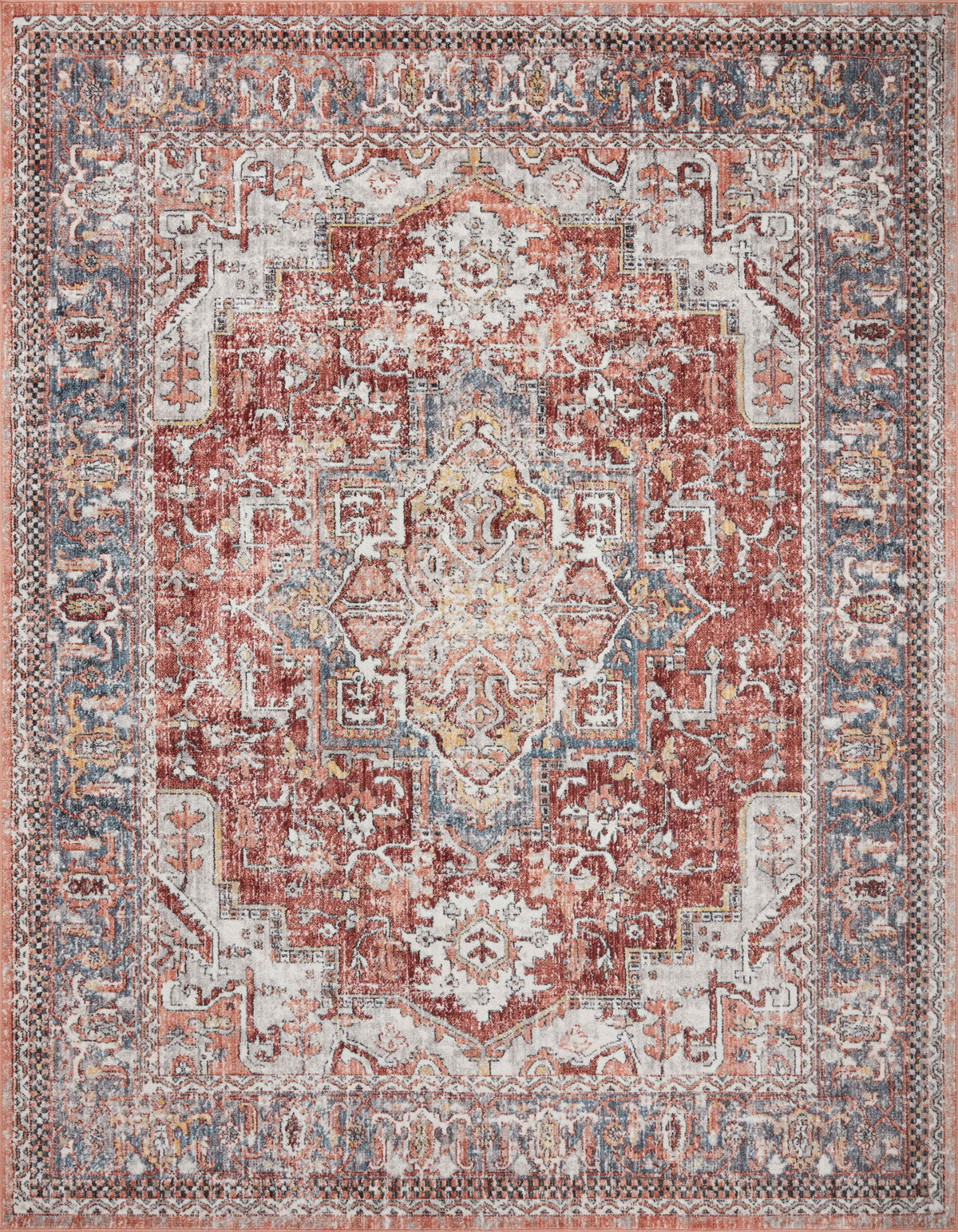 Cassandra Rust / Multi (Pattern 1) — a Loloi rug at Laurie Yapp Home.