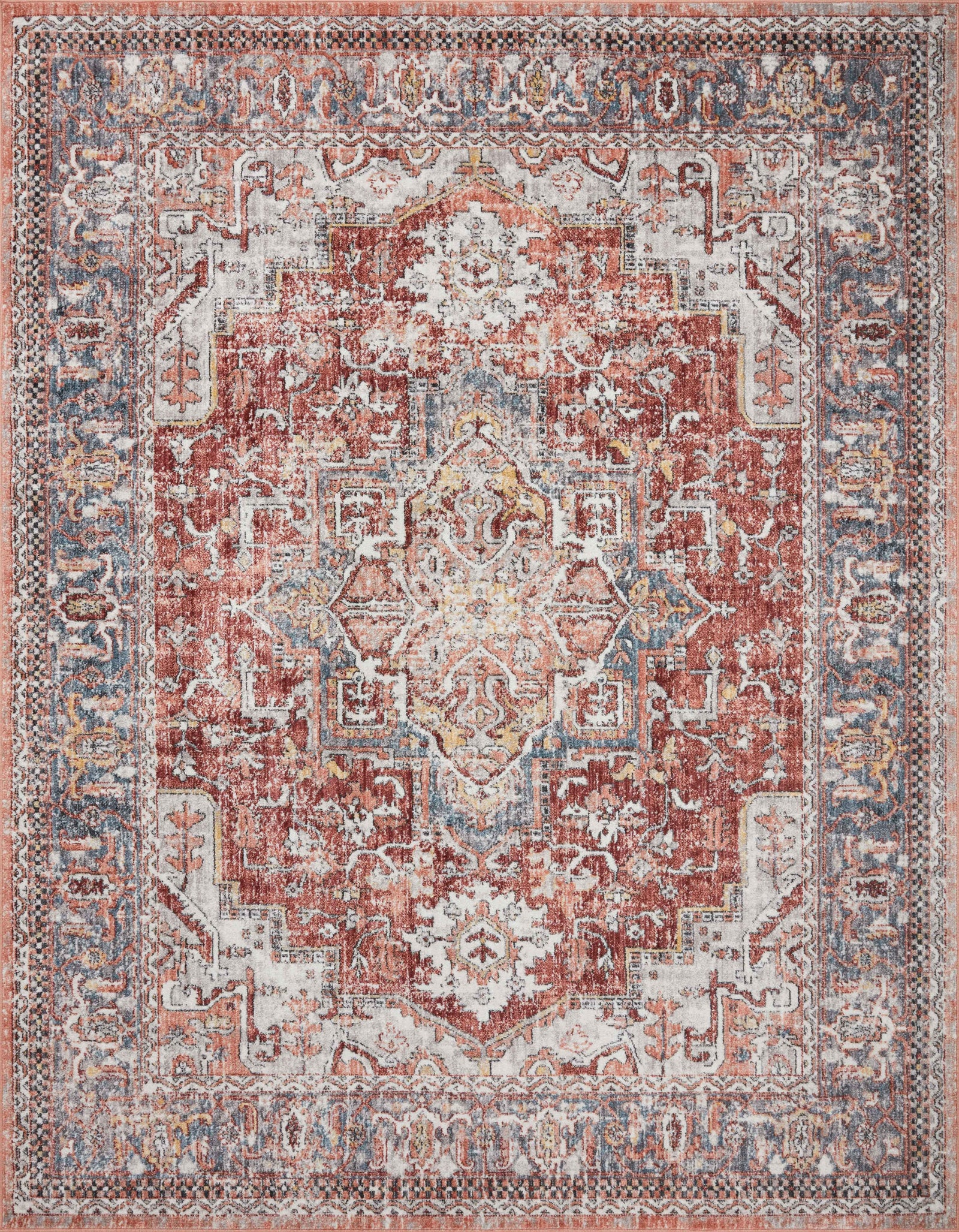 Cassandra Rust / Multi (Pattern 1) — a Loloi rug at Laurie Yapp Home.