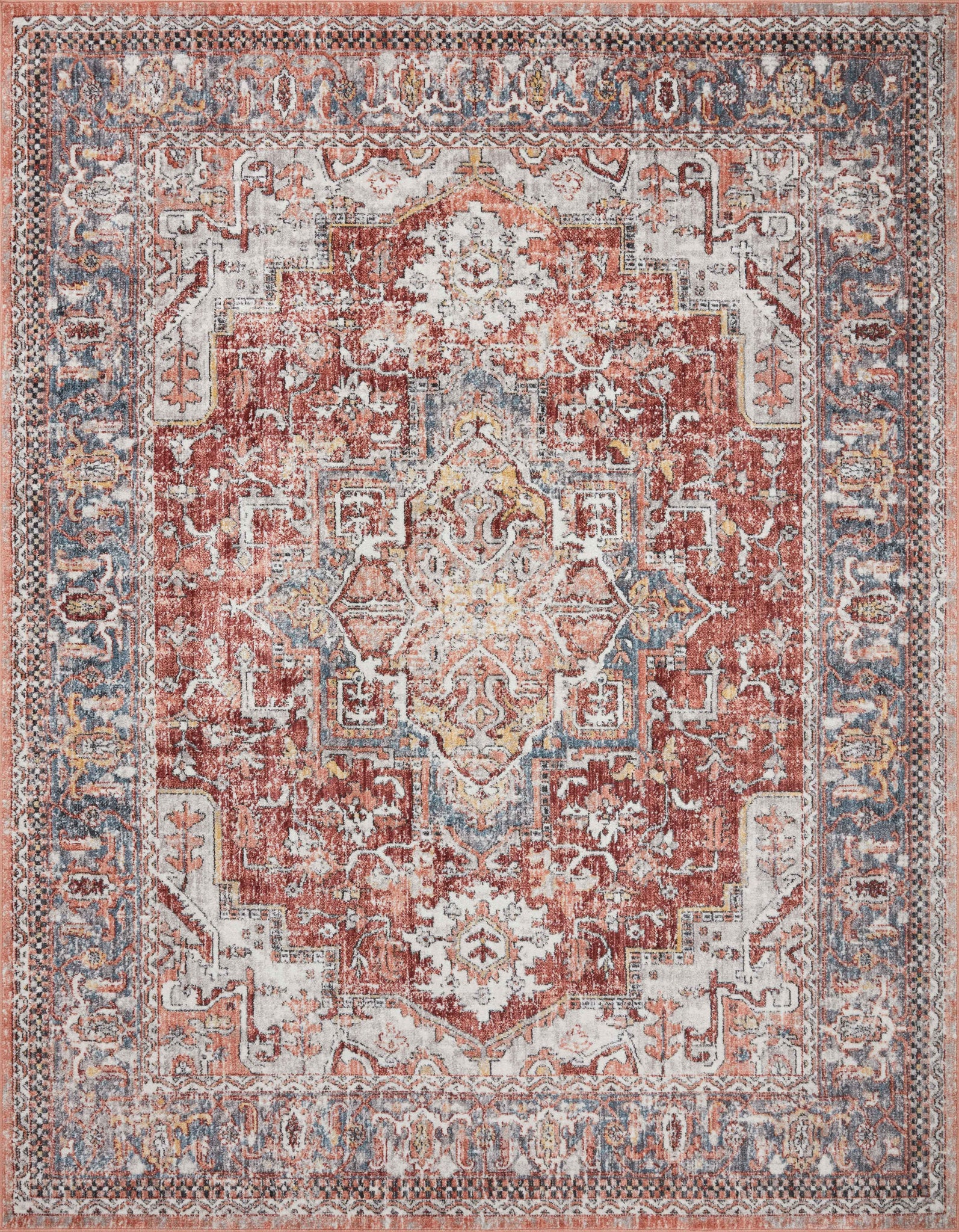 Cassandra Rust / Multi (Pattern 1) — a Loloi rug at Laurie Yapp Home.
