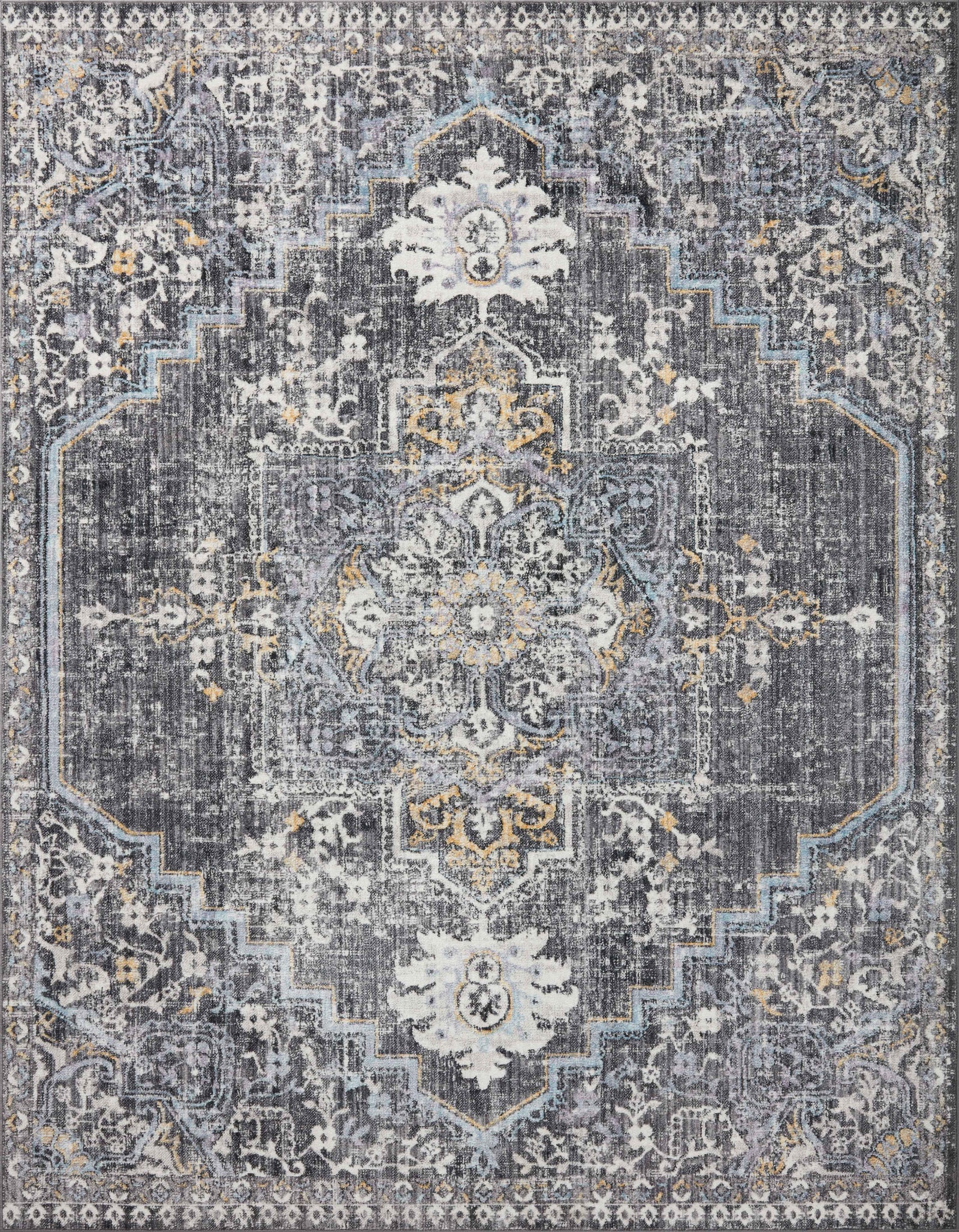 Cassandra Charcoal / Gold — a Loloi rug at Laurie Yapp Home.