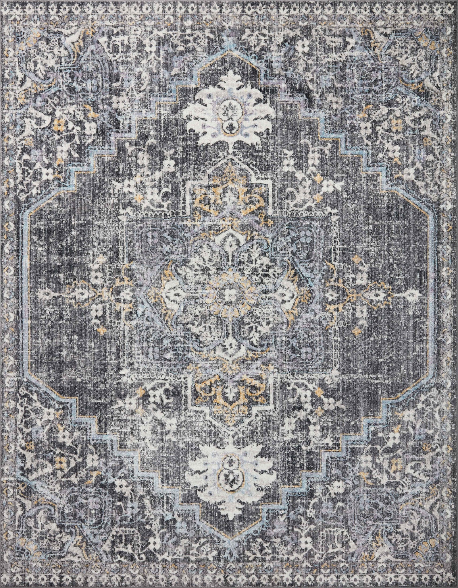 Cassandra Charcoal / Gold — a Loloi rug at Laurie Yapp Home.