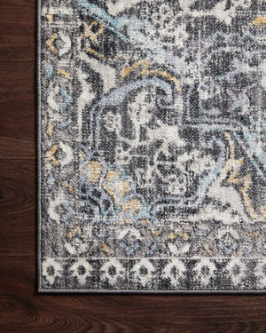 Cassandra Charcoal / Gold shown from another angle.