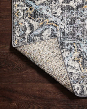 Cassandra Charcoal / Gold shown from a different angle to reveal its pattern.