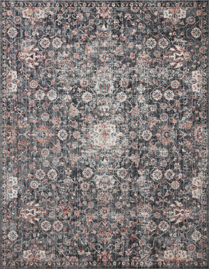 Cassandra Charcoal / Rust — a Loloi rug at Laurie Yapp Home.