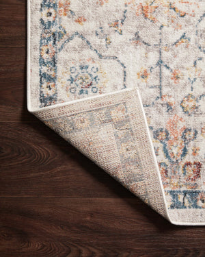Cassandra Dove / Navy shown from a different angle to reveal its pattern.