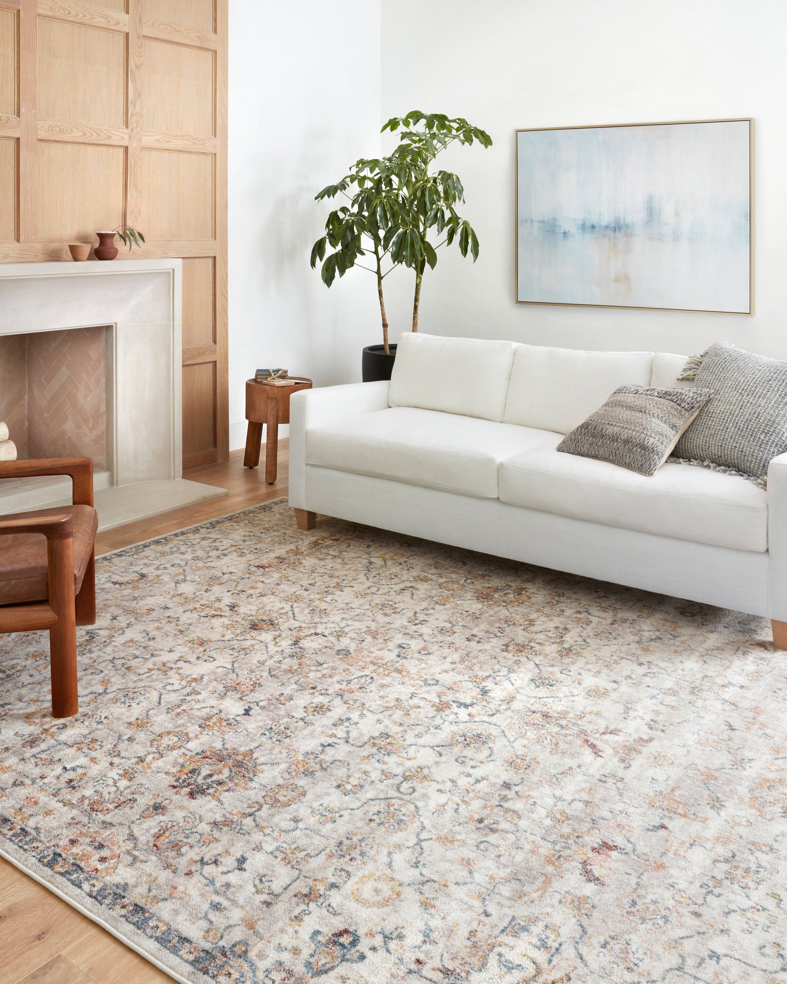 Cassandra Dove / Navy — a Loloi rug at Laurie Yapp Home.