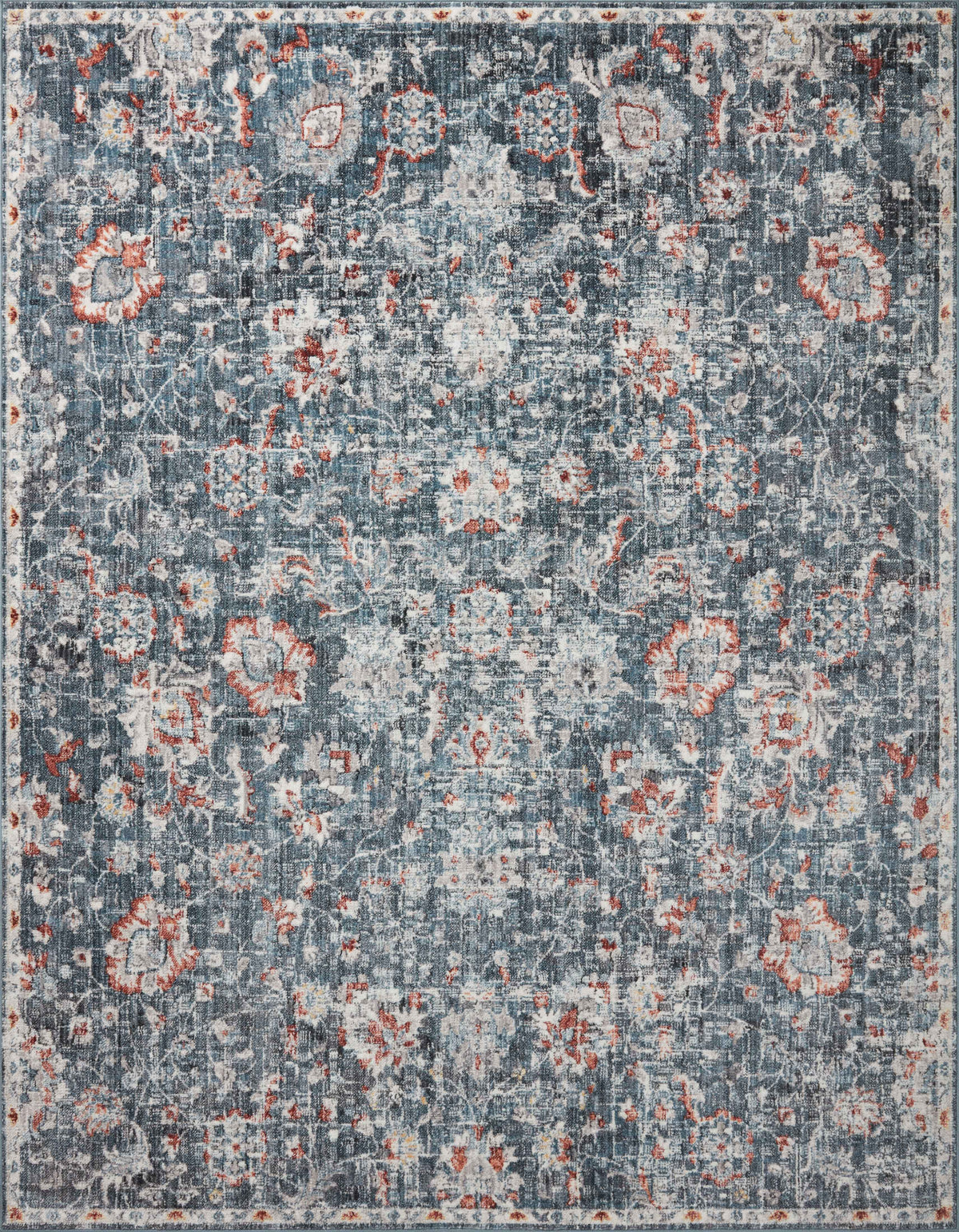 Cassandra Blue / Rust — a Loloi rug at Laurie Yapp Home.