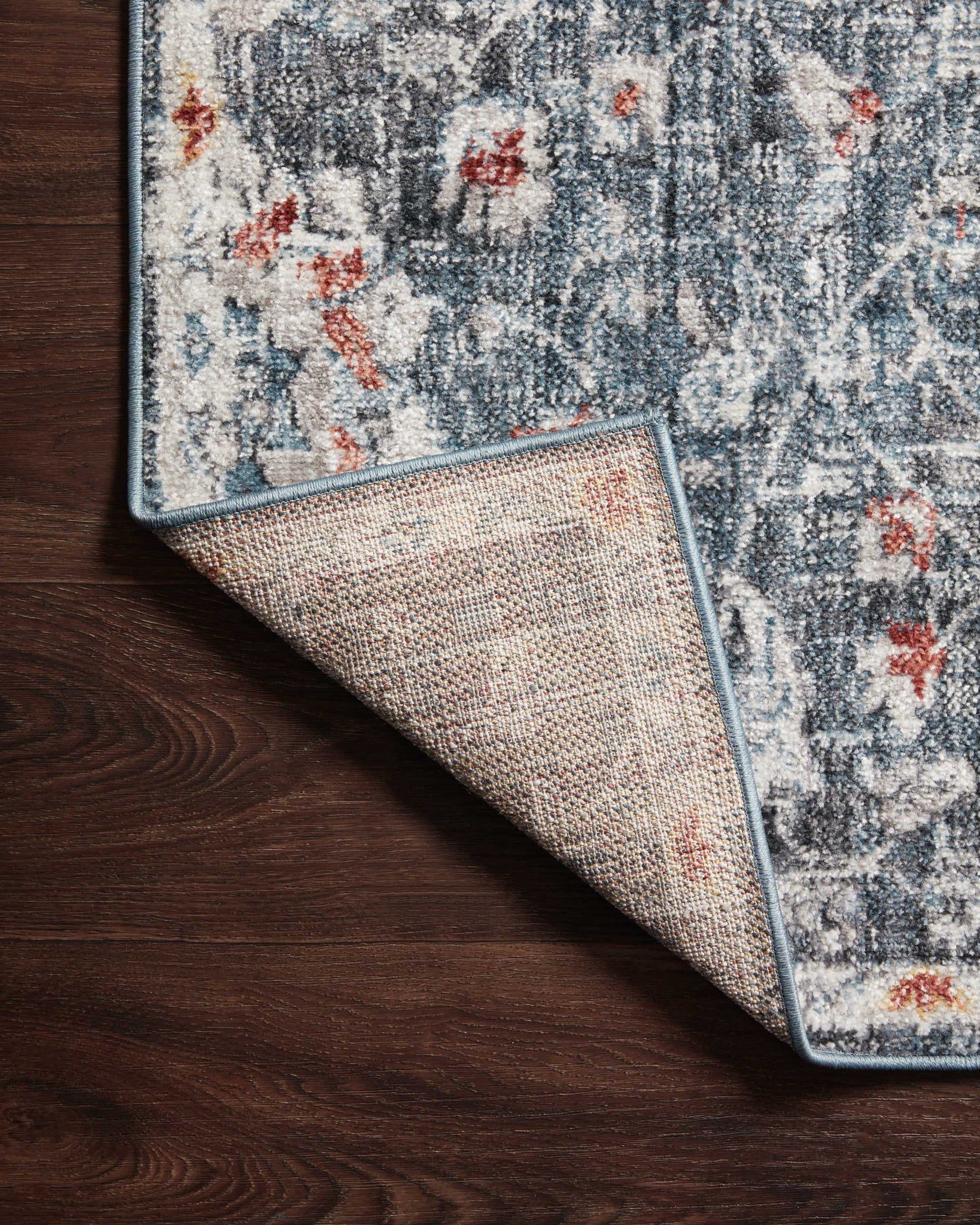Cassandra Blue / Rust shown from a different angle to reveal its pattern.