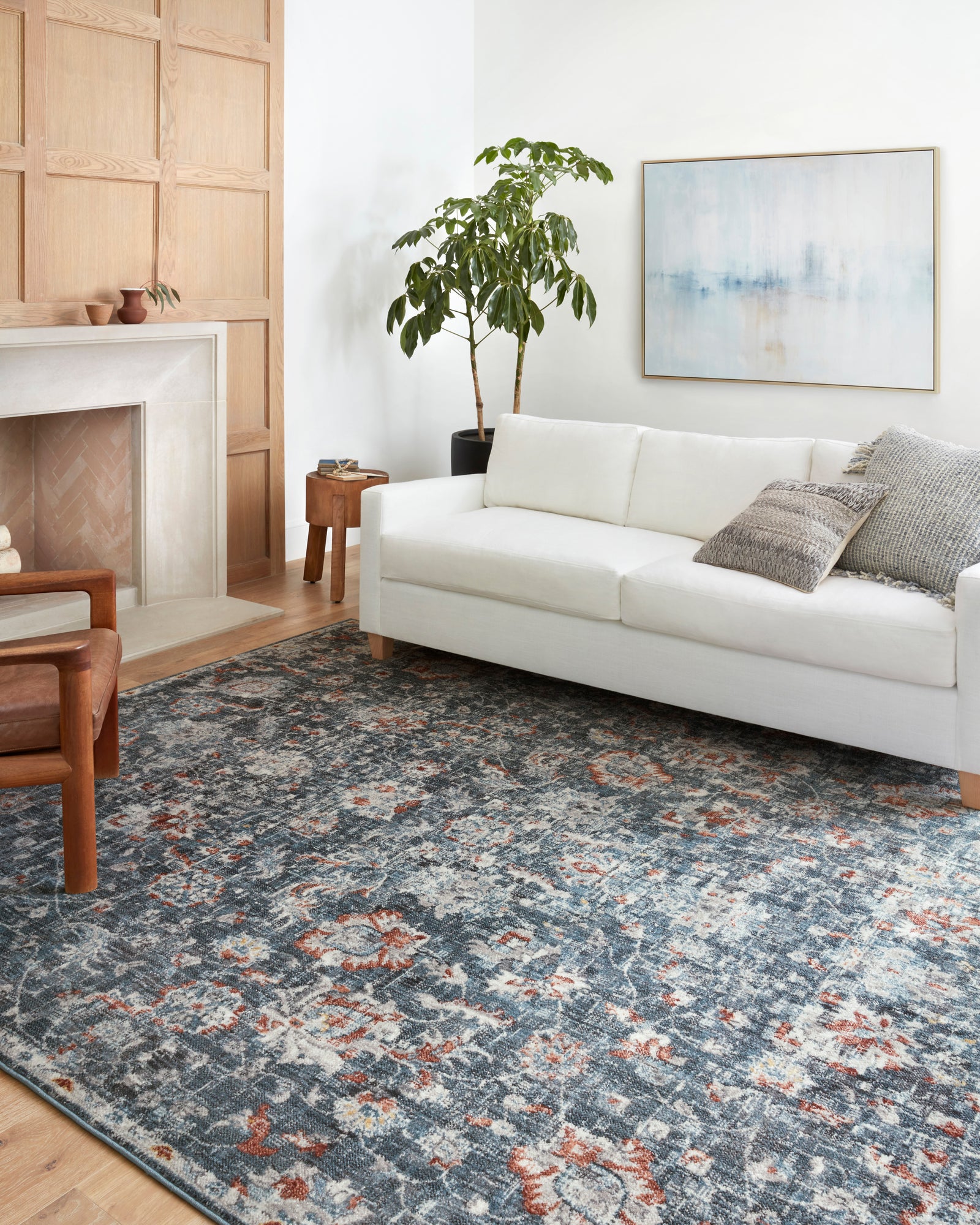 Cassandra Blue / Rust — a Loloi rug at Laurie Yapp Home.