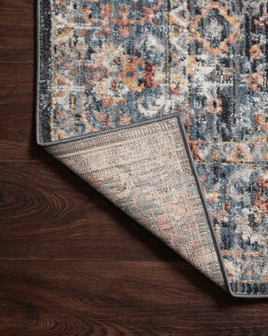 Cassandra Blue / Multi shown from a different angle to reveal its pattern.