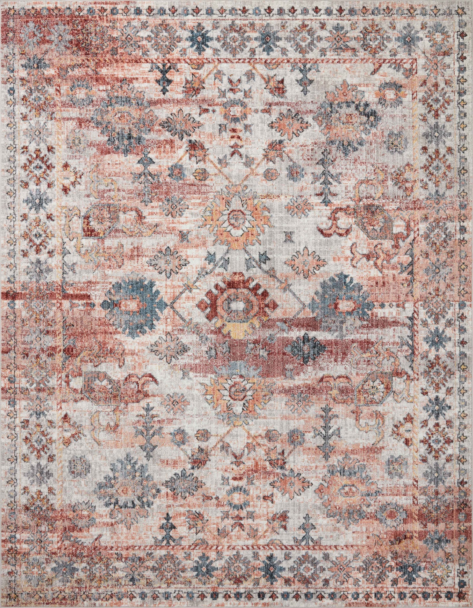 Cassandra Rust / Multi (Pattern 2) — a Loloi rug at Laurie Yapp Home.