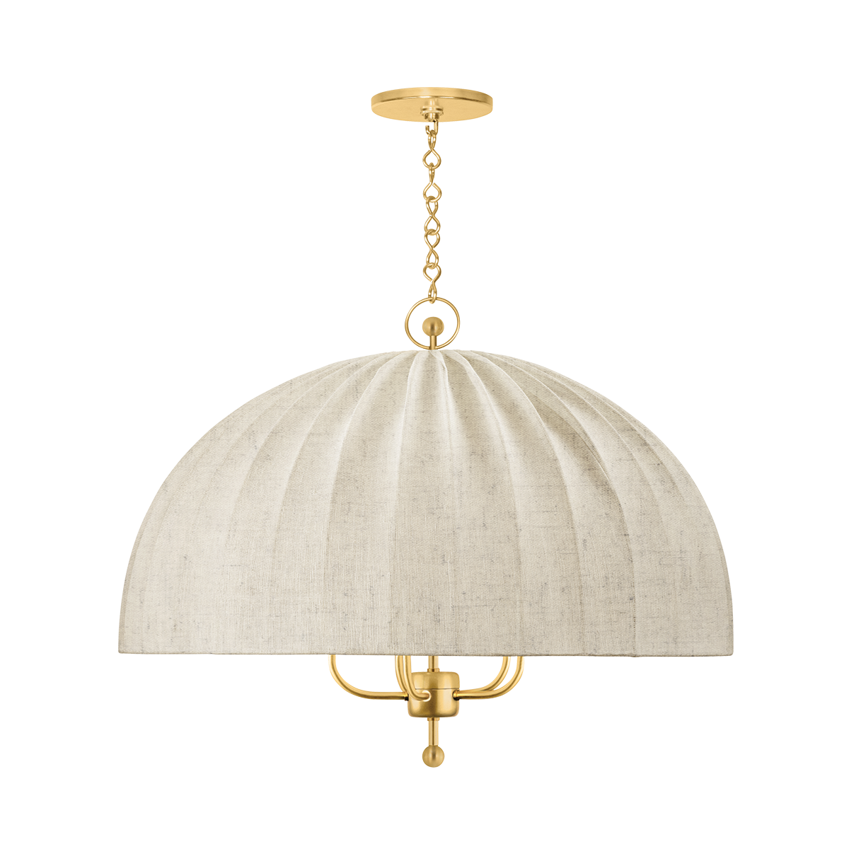 PALMETTO Chandelier in aged brass — a Hudson Valley chandelier for curated interiors at Laurie Yapp Home.