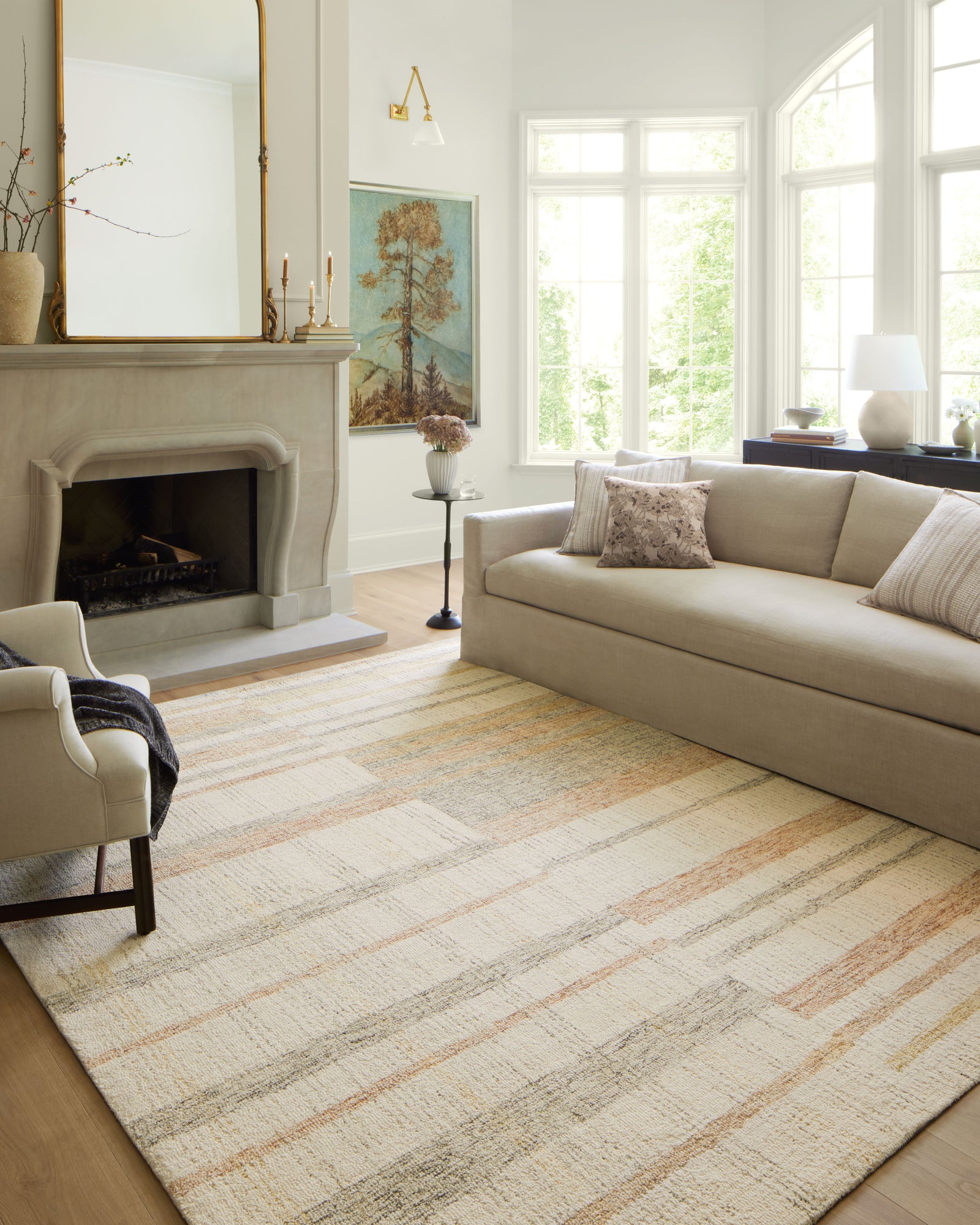 Chris Natural / Multi — a Loloi rug at Laurie Yapp Home.