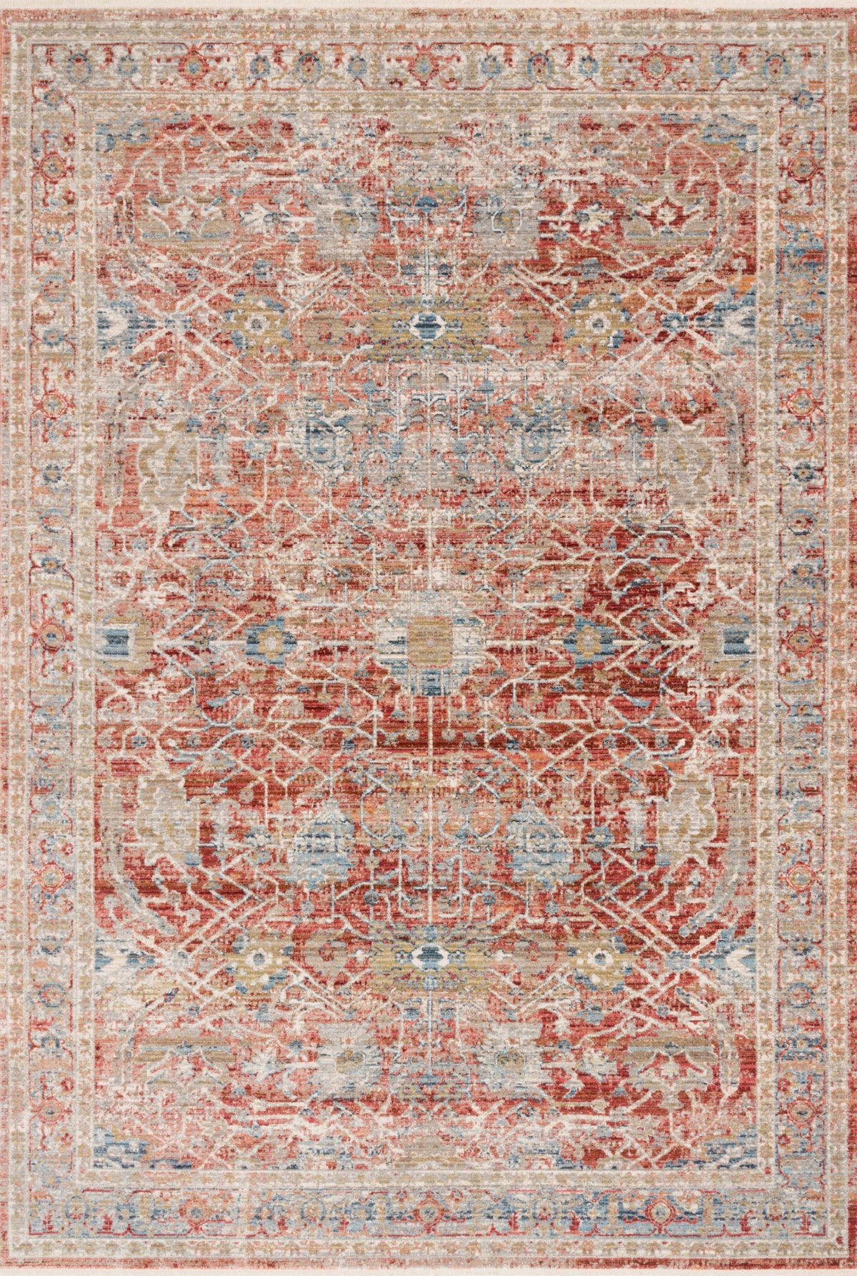 Claire Red / Ivory — a Loloi rug at Laurie Yapp Home.