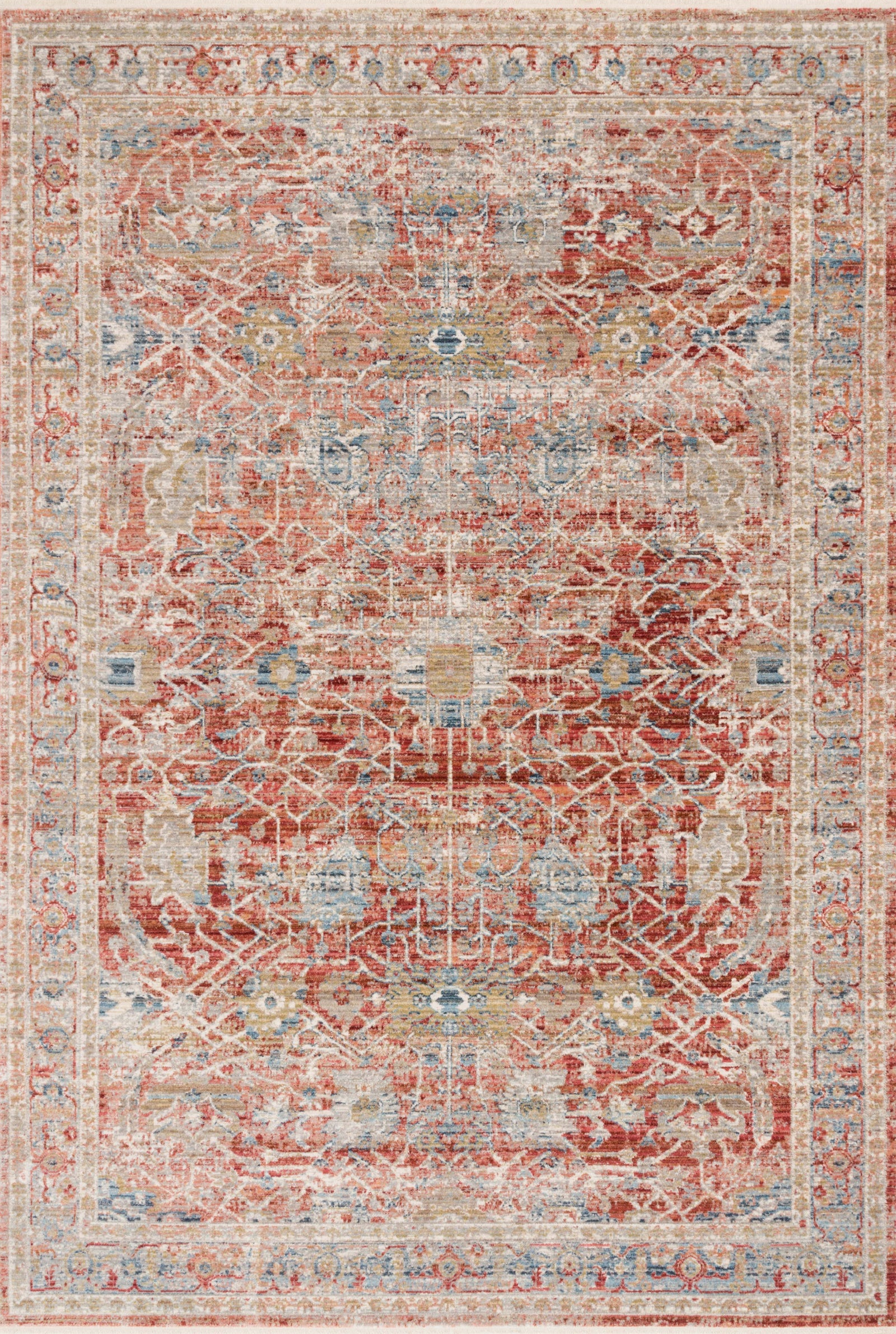 Claire Red / Ivory — a Loloi rug at Laurie Yapp Home.